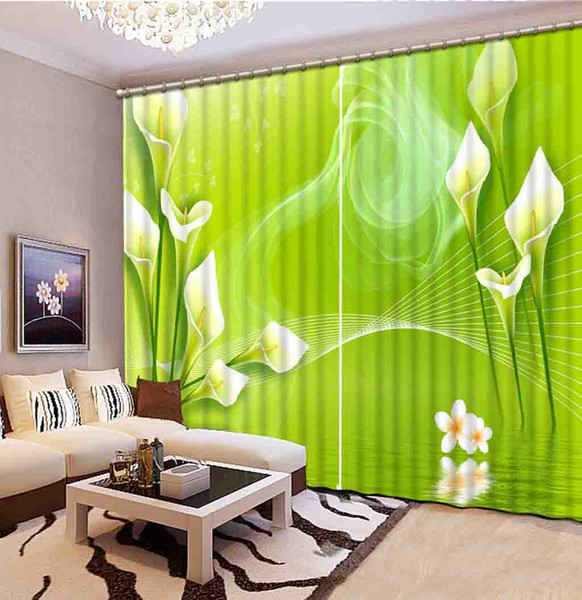 blackout 3d bedroom curtains 3d curtain for living room bedroom flower bamboo curtain home decoration