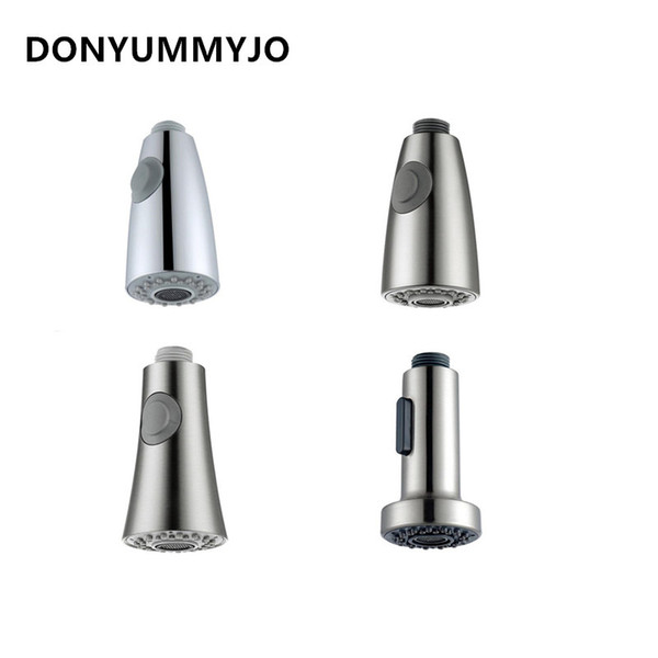1pc kitchen faucet accessories abs brushed nickel chrome silver sink kitchen pull down faucet dual spray spout shower head