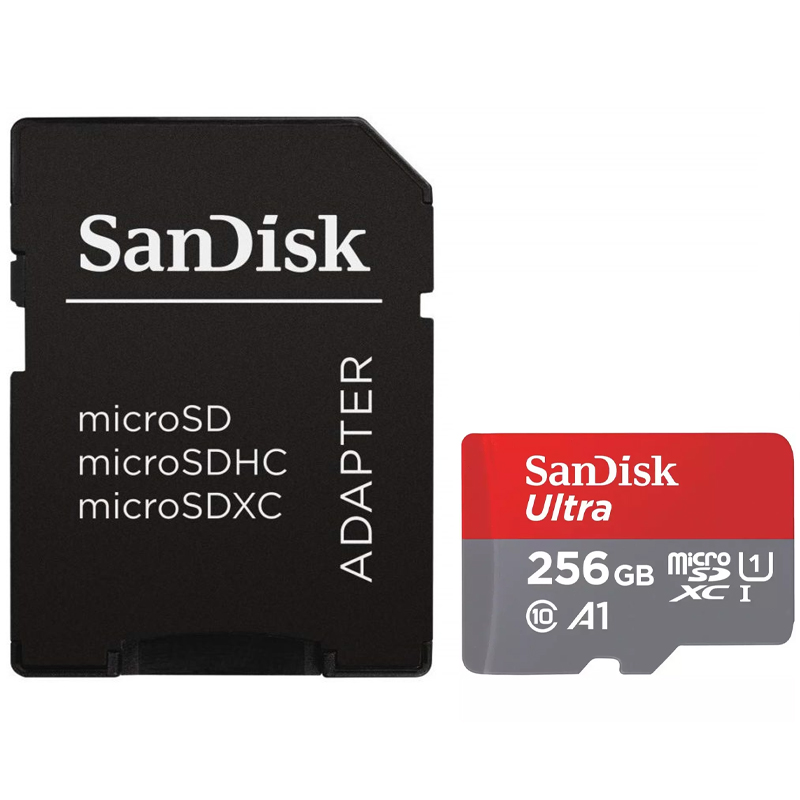 SanDisk 256GB Ultra Android Micro SD-Karte (SDXC) UHS-I U1 + Adapter - 120MB/s