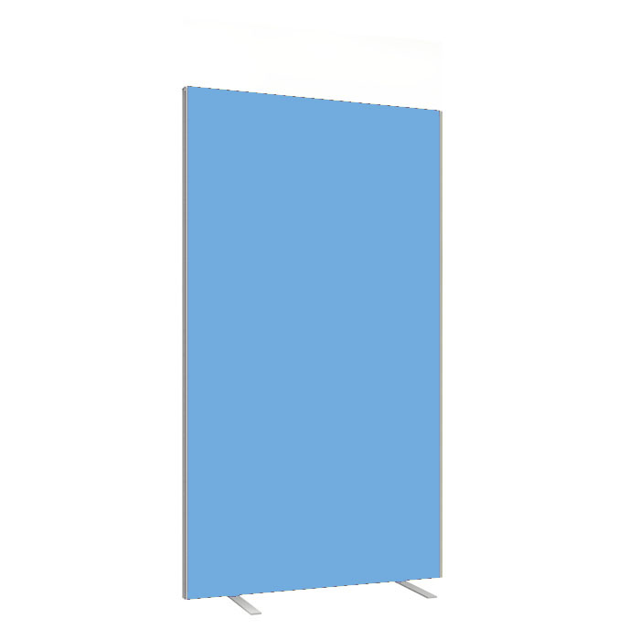 Light Blue Floor Standing Office Screen 800mm Wide- Height 1400mm