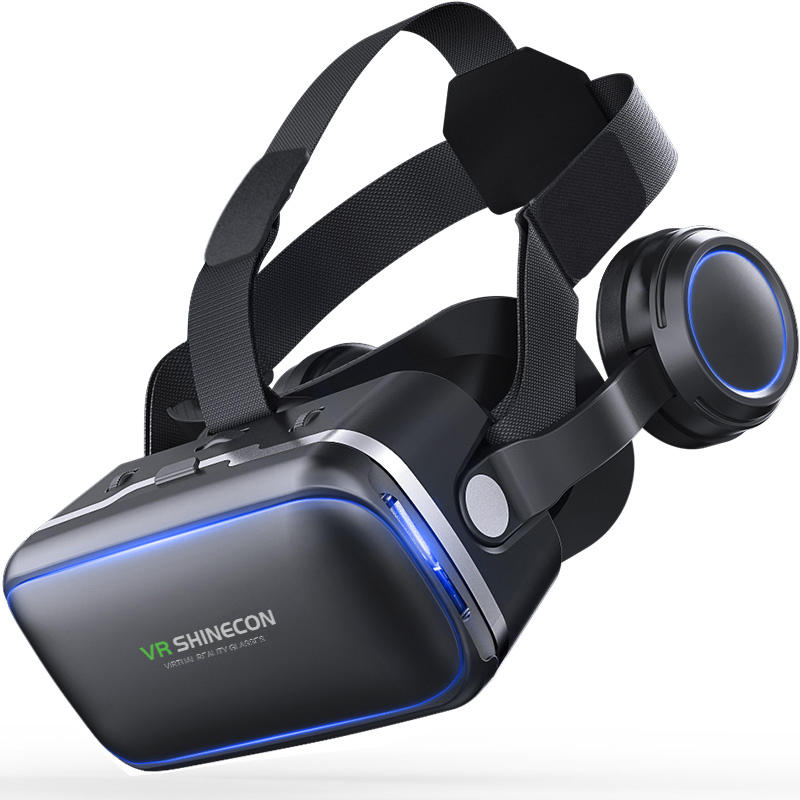 VR Shinecon 6.0 360 Grad Stereo 3D virtuelle Realität Gläser Box Headset für 4,7-6,0 Zoll Smartphone