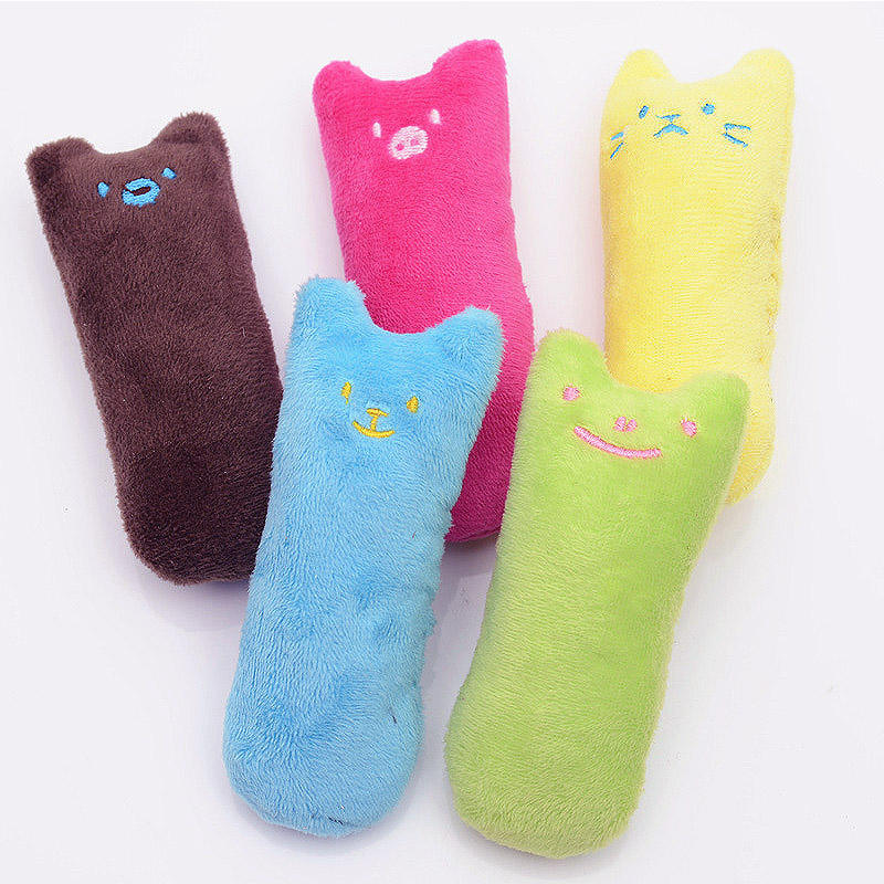Cute Interactive Fancy Pets Teeth Grinding Catnip Toys Claws Thumb Bite Cat mint Pet Toys