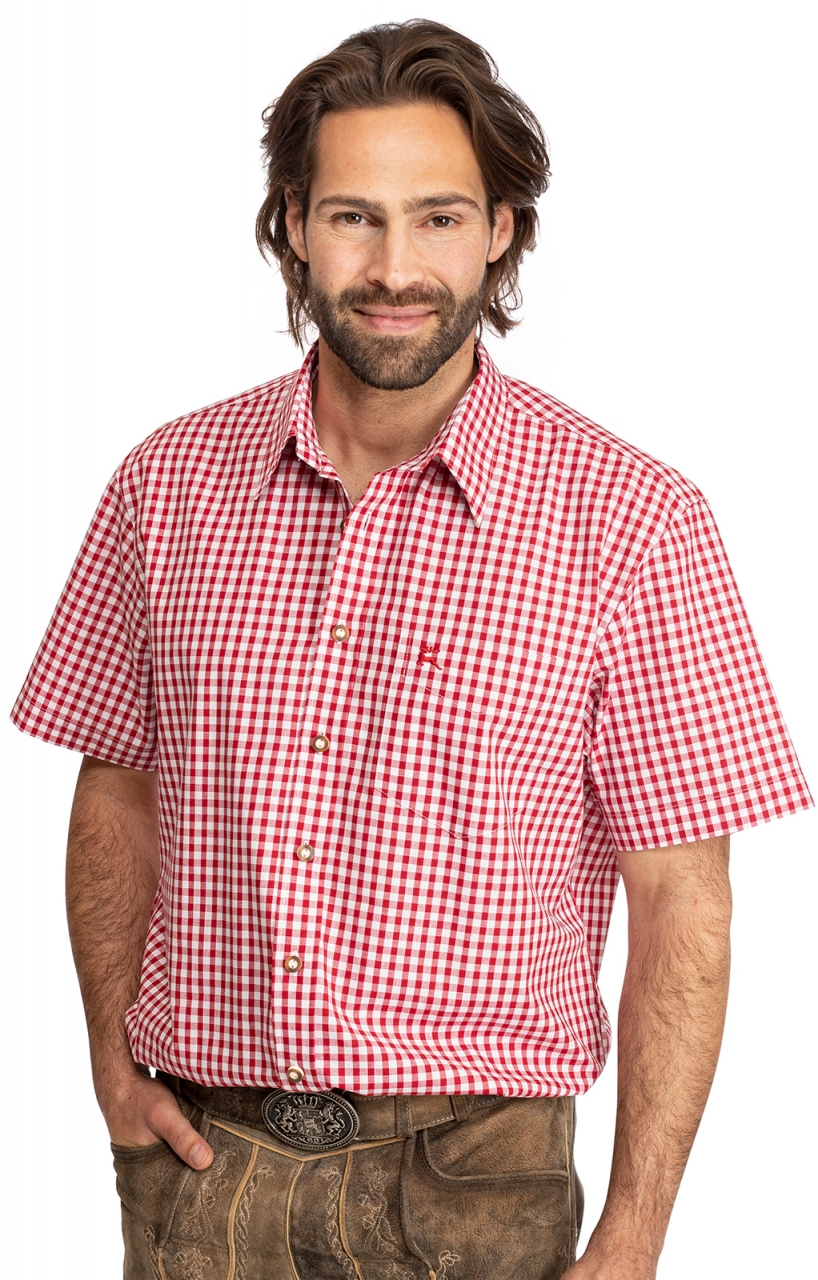 German traditional shirt 121000-2602-34 red