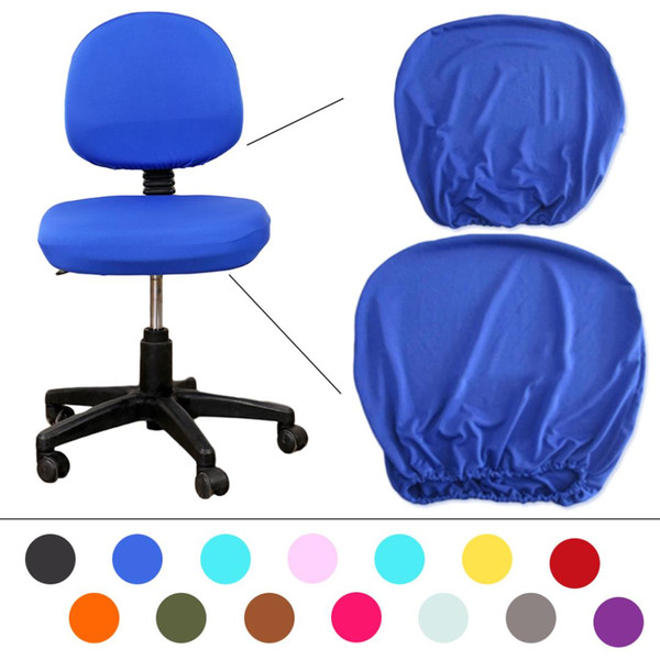 elastic fabric spandex chair covers for housse de chaise mariage office chair computer 14 colors universal size