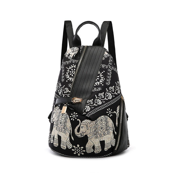 Leisure Print Multi-function Travel Anti-theft Backpack