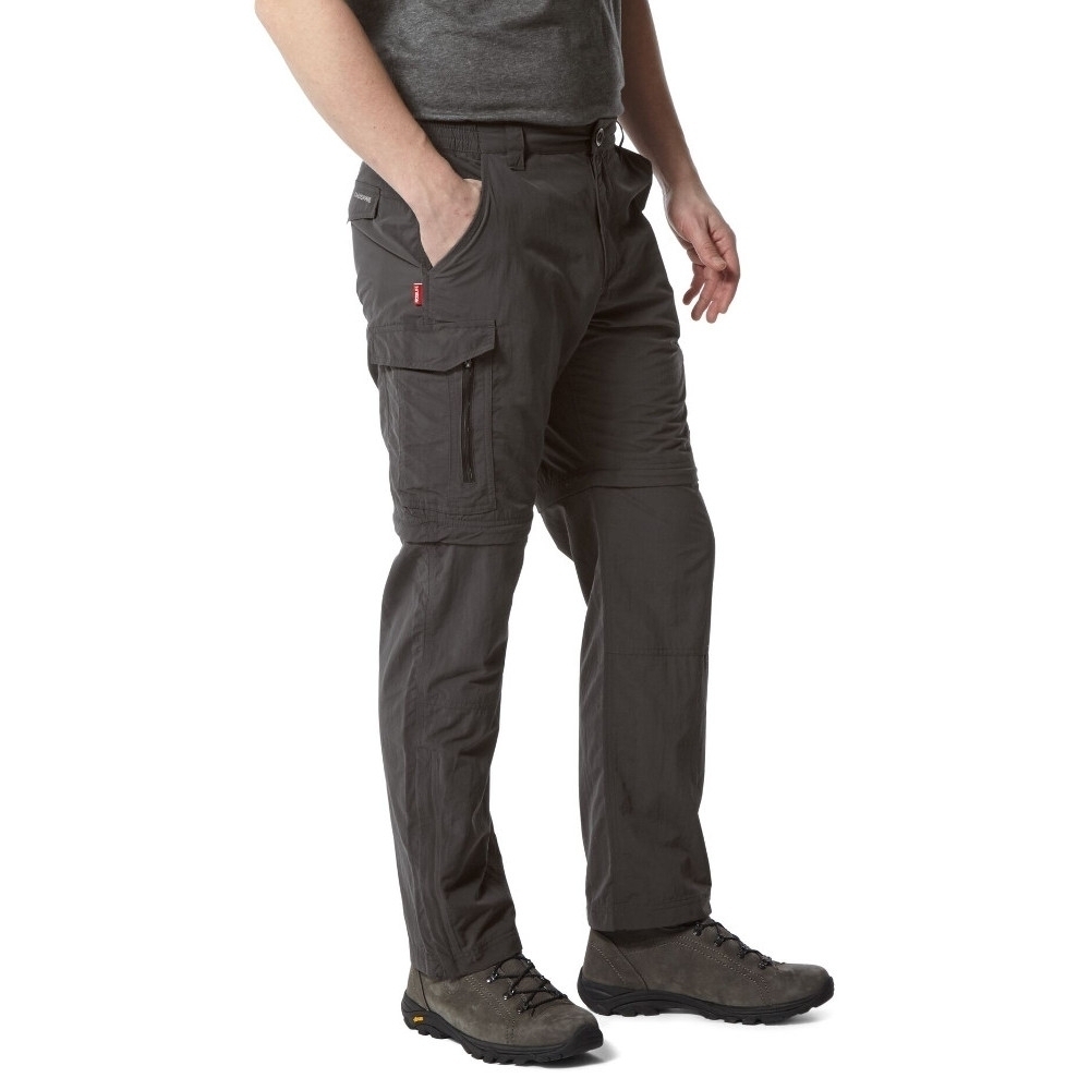 Craghoppers Mens Nosi Life Convertable Zip Off Trousers 34L - Waist 34' (86cm), Inside Leg 33'