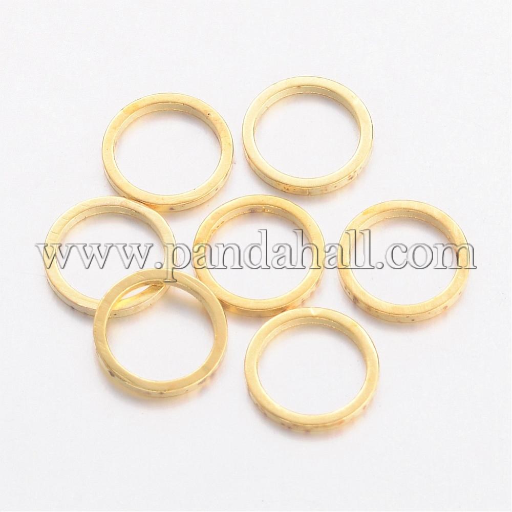Brass Linking Rings, Golden, 8x1mm