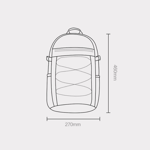 Xiaomi Youpin IGNITE Sac à dos Mode Sac à bandoulière Sac de sport Sac à dos à bandoulière étanche Sac à dos en plein air pour ordinateur portable Sac d'affaires 23L pour hommes femmes