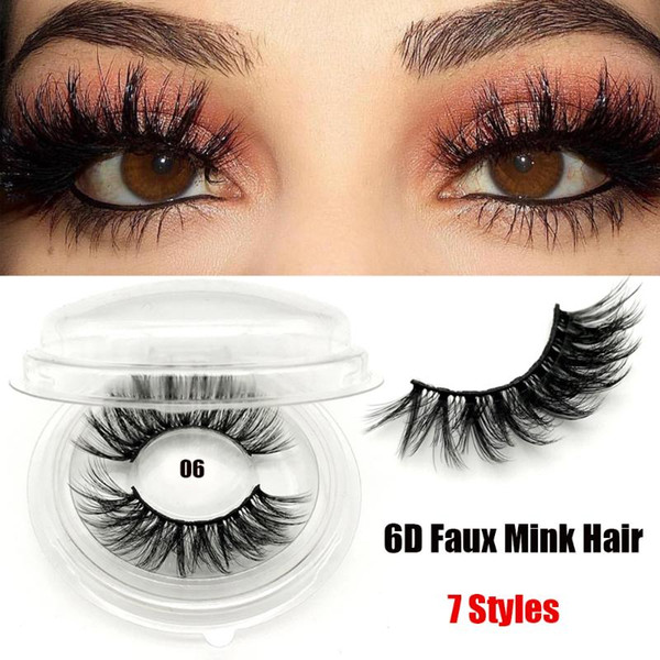 1 pair dramtic 3d 13mm faux mink hair false eyelashes criss-cross feathery wispy lashes natural long eyelashes makeup tool