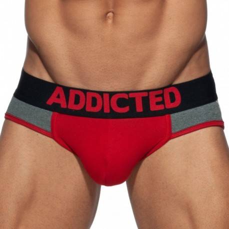 Addicted Spacer Jock - Red - Grey XS