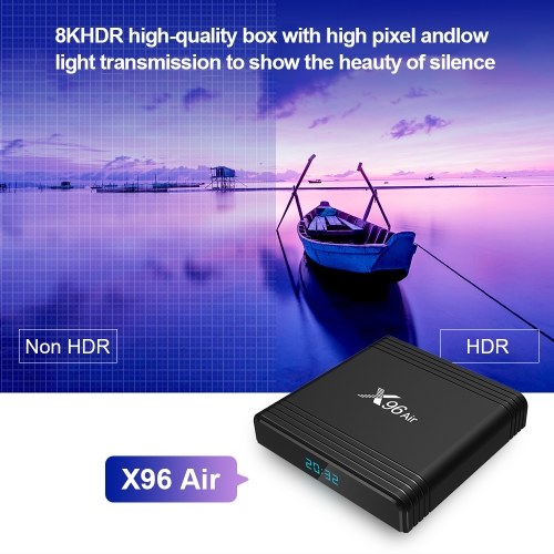 X96 Air Smart Box Android 9.0 8K décodage vidéo Amlogic S905X3 4GB / 32GB