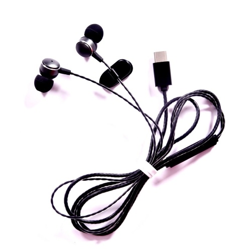 Type-C Plug In-Ear Wired Metal Earphone with Mic