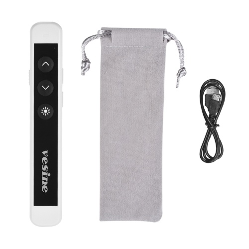 Vesine V8 2.4GHz Wireless Presenter Powerpoint PPT Clicker 100m Remote Control Pen