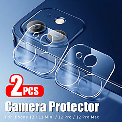 2pcs film protecteur d'objectif de caméra pour iphone 13 12 pro max caméra protecteur d'écran en verre trempé pour iphone 12 mini iphone 11 x xs xr xs max 7 8 plus miniinthebox
