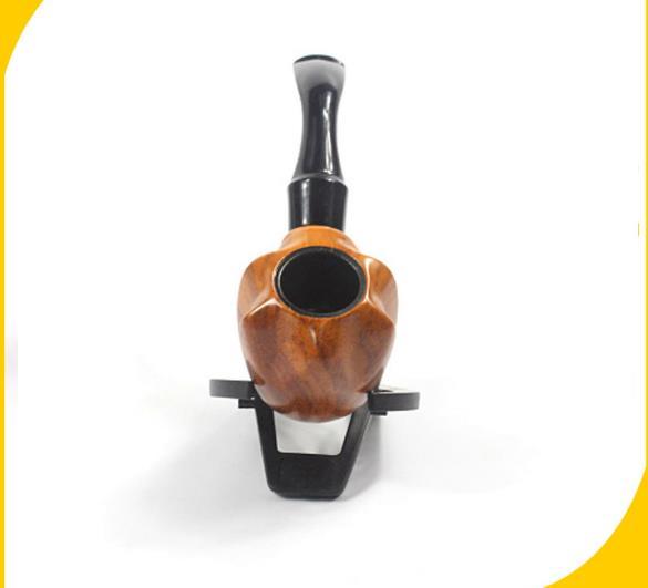 Resin Pipe Imitating Solid Wood Tobacco Pipe Surface Adding Ring