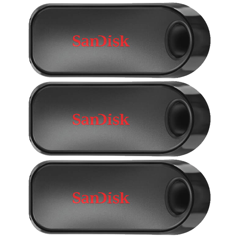 SanDisk 16GB Cruzer Snap USB Flash Drive - 3 Pack