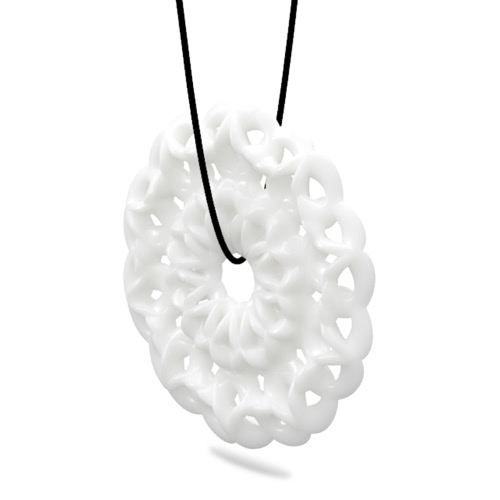 Tomfeel 3D Printed Jewelry Circle Elegant Modeling Pendant Jewelry Necklace Accessories