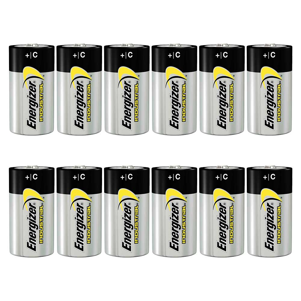 Energizer Industrial Professional Alkaline Batteries C Cell LR14 MN1400 - Value Box of 12