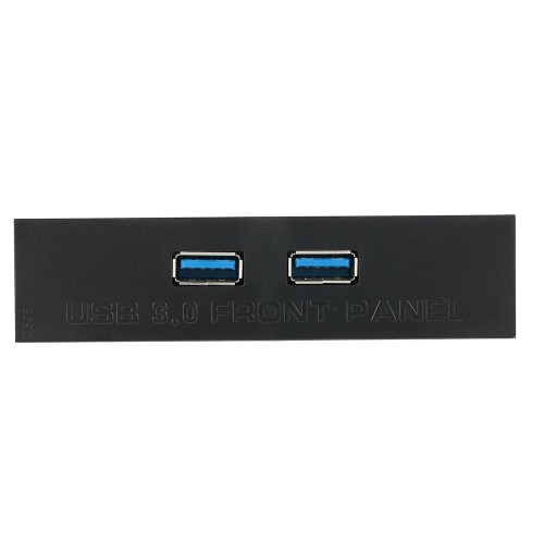 USB 3.0 Front Panel Hub 2 Port Expansion Bay 20 Pin to USB3.0 60cm Bracket Adapter Cable for PC Desktop 2.5