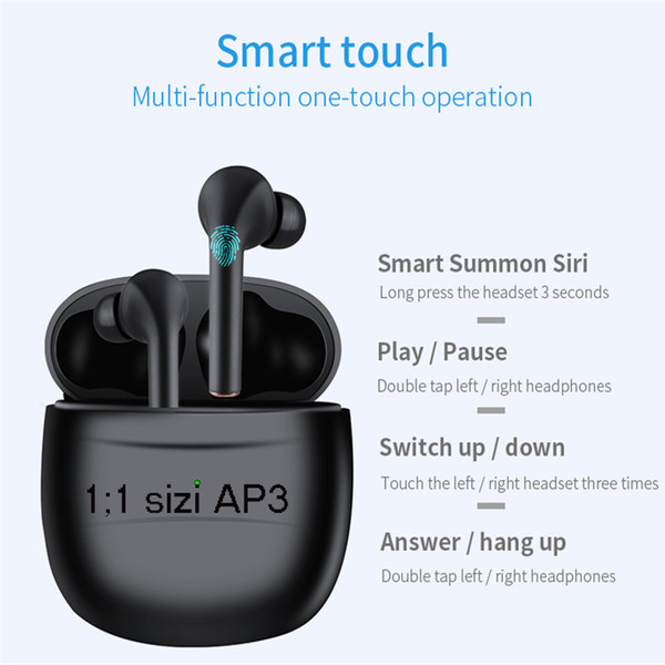 h1 chip headphones auto pause sensors ear earphone headset voice control for ios/android support for bluetooth name modification