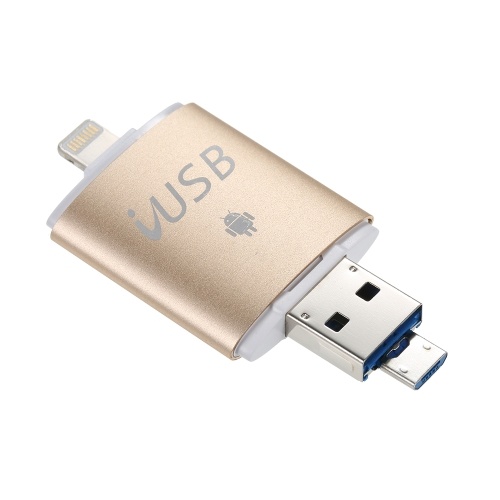 32G USB3.0 External Storage OTG Flash Drive Memory Stick For Android/iPhone/Computer