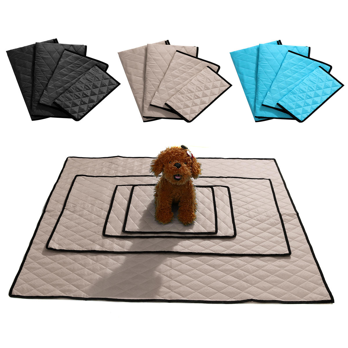 Tragbare Anti-Rutsch-Hund Katze Pet Mat Teppichkissen Comfort Waschbar Car Home