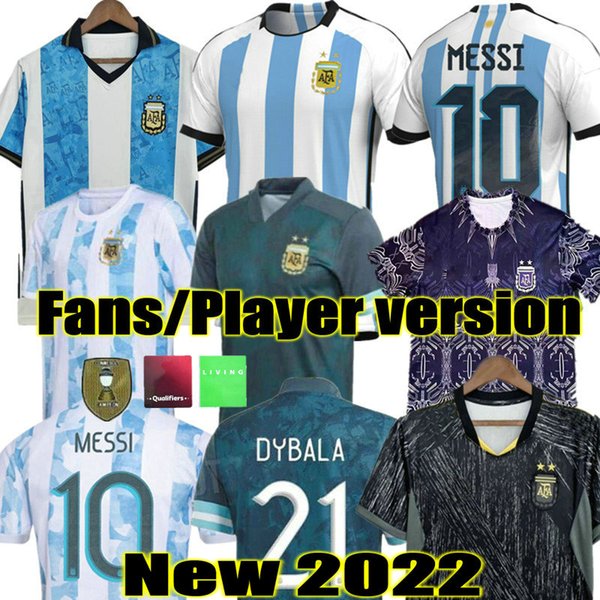 World 2022 DI MARIA cup Argentina home soccer jersey Concept version Fan Player 21 22 DYBALA MARADONA 21 22 23 AWAY football shirt men kids L.MARTINEZ