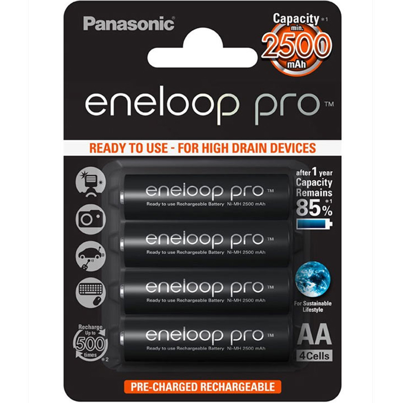 Panasonic Eneloop Pro 2500mAh AA - 4 Pack