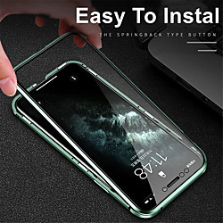 Magnetic Case For iPhone 11 iPhone 11 Pro iPhone 11 Pro Max Adsorption Tempered Glass Double Sided 360 Protective Case Lightinthebox