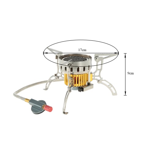 Outdoor Infrared Camping Stove Ultralight Portable Furnace Collapsible Windproof Gas Stove Mini Burner for Cookout Picnic Hiking Backpacking
