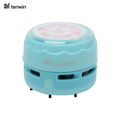 Tihoo Mini Cute Desktop Table Vacuum Cleaner Battery Operated Dust Collector Portable Handheld Cordless Corner Sweeper