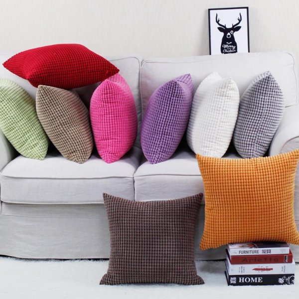 Cushion/Decorative Pillow Striped Decorative Case 40x40cm Soft Corduroy Throw Covers Nordic Sofa Cushion Cover 30x50cm Bed Chair Home Decor