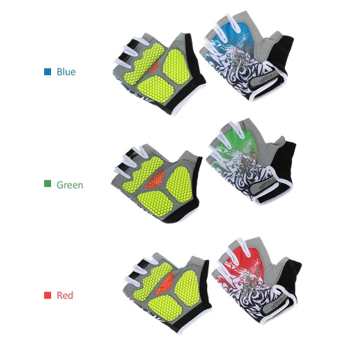 Sports Half Finger Gloves Racing Riding Road Bike Motor Cycling Bicycle Gloves