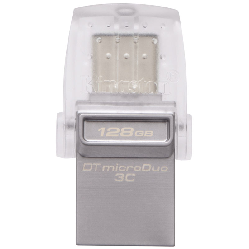 Kingston 128GB DataTraveler Micro Duo 3C USB / USB-C 3.1 Flash Drive - 100MB/s