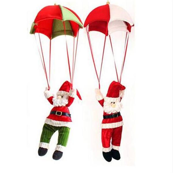 lovely santa claus christmas home ceiling decoration parachute doll hanging pendant toy party decoration event & party supplies