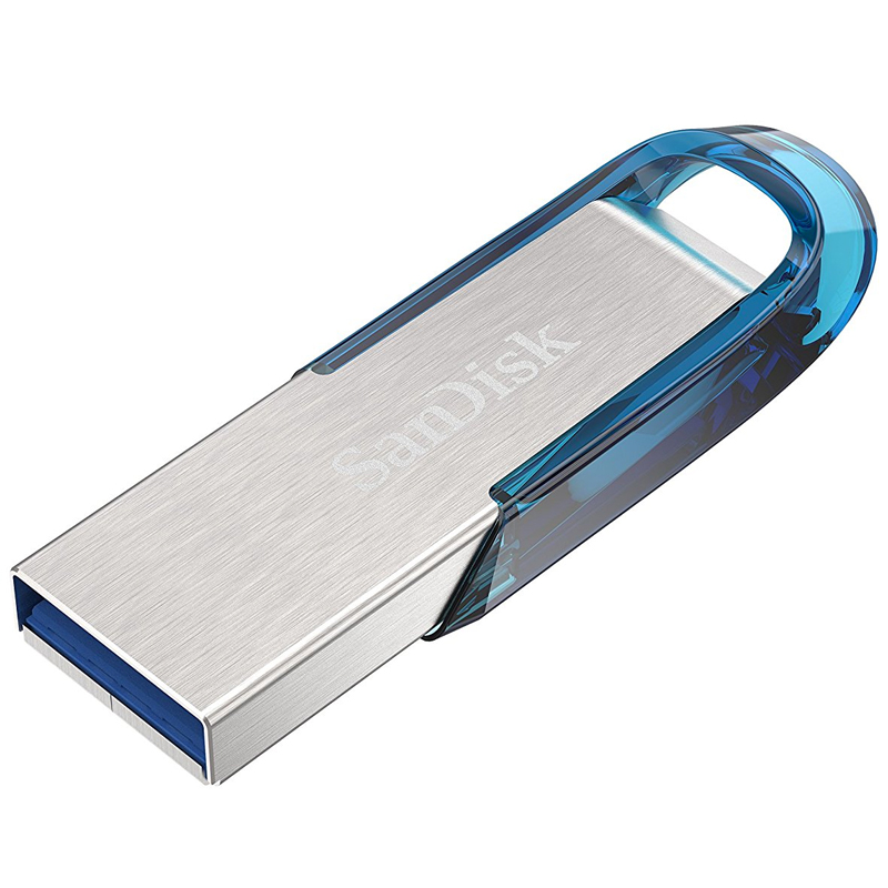 SanDisk 128GB Ultra Flair USB 3.0 Flash Drive - 150MB/s - Tropical Blue