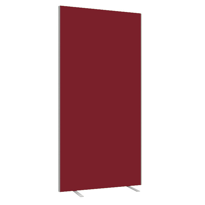 Burgundy Floor Standing Office Screen 1200mm Wide- Height 1600mm