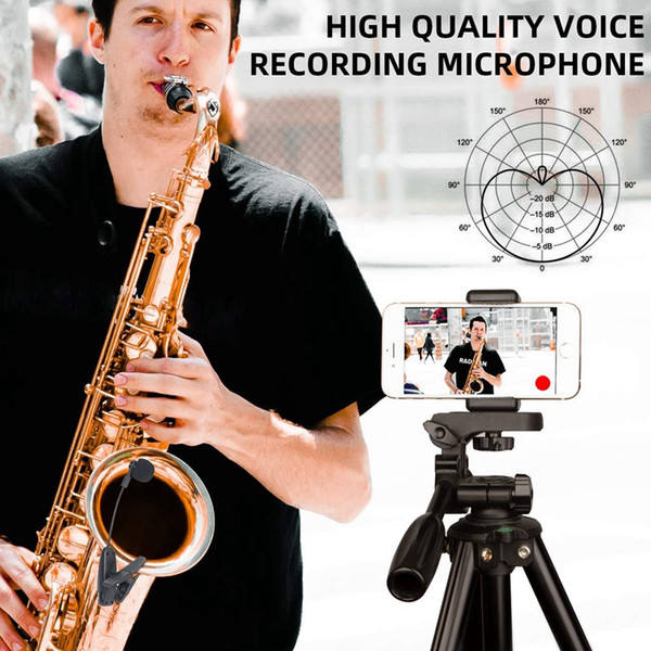 wireless saxophone microphone system clip on musical instruments for saxophone trumpet sax horn tuba flute clarinet pipe