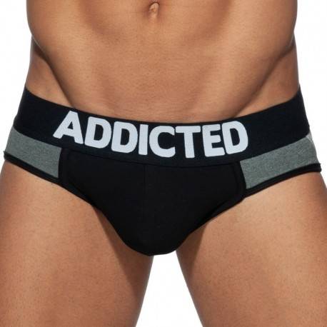 Addicted Spacer Jock - Black - Grey M