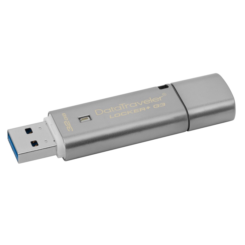 Kingston 32GB DataTraveler Locker+ G3 USB Stick mit Auto Data Security