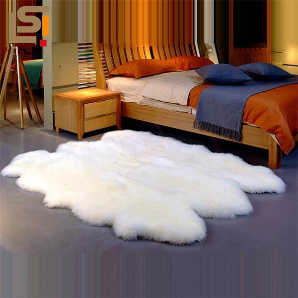 large wool fur rug thick carpets for living room home decor shaggy bedroom carpet cloakroom fluffy rug kids room white floor mat