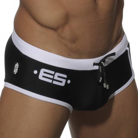 ES Collection Europe Swim Brief - Black - White XS