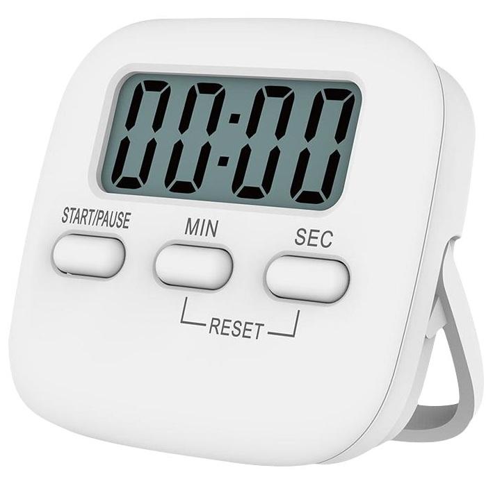 Loskii KC-04 Electric Digital Kitchen Timer Big Digits Loud Alarm Magnetic Backing Stand with Large LCD Display Timer
