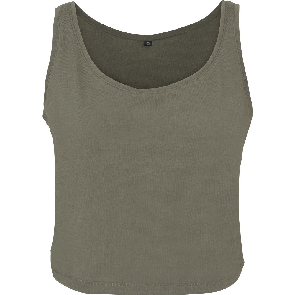 Cotton Addict Womens Oversized Cropped Cotton Tank Vest Top XL - UK Size 16