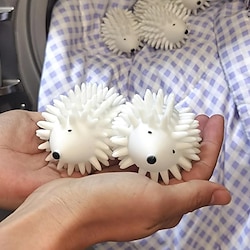 1pc Laundry Dryer Balls, Cute Hedgehog Shaped, Reusable Laundry Softener, Wrinkle Release Anti Entanglement Washing Machine, Dryer, Cleaning Soften Clothes, Wash Ball Clothing Care Tools Lightinthebox