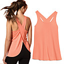 Women's Yoga Top Cross Back Fashion Black White Purple Pink Yoga Running Fitness Vest / Gilet Sleeveless Sport Activewear Lightweight Quick Dry Comfortable Stretchy Loose