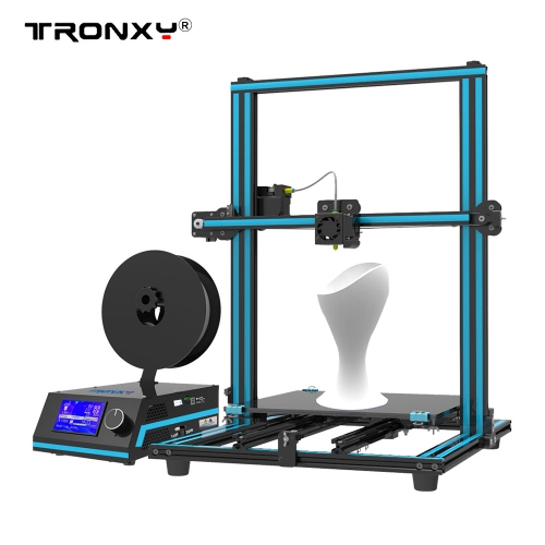 Tronxy X3S 3D Printer 3-Steps Installation Dual Z Screws Double Fans 330 * 330 * 420mm Print Size
