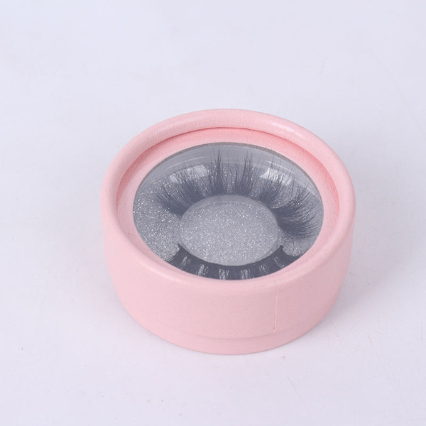 10pcs wholesale false eyelashes empty round packaging box blank for tailormade customer do own case fake mink lashes
