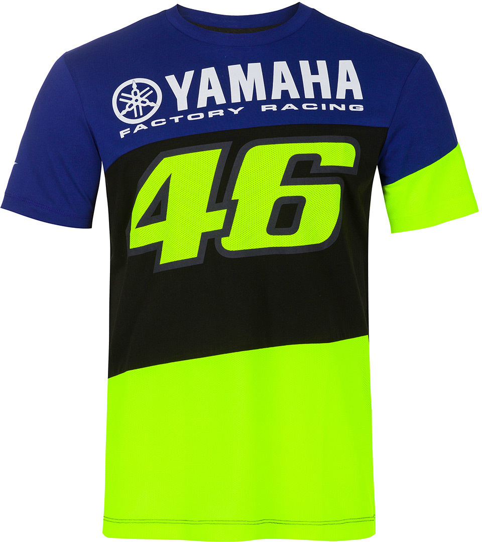 VR46 Yamaha Factory Racing T-Shirt Noir Bleu S