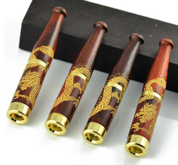 Long carved long 8-9cm double super mute cigarette holder, glass bongs, glass water pipe, smoking pipe